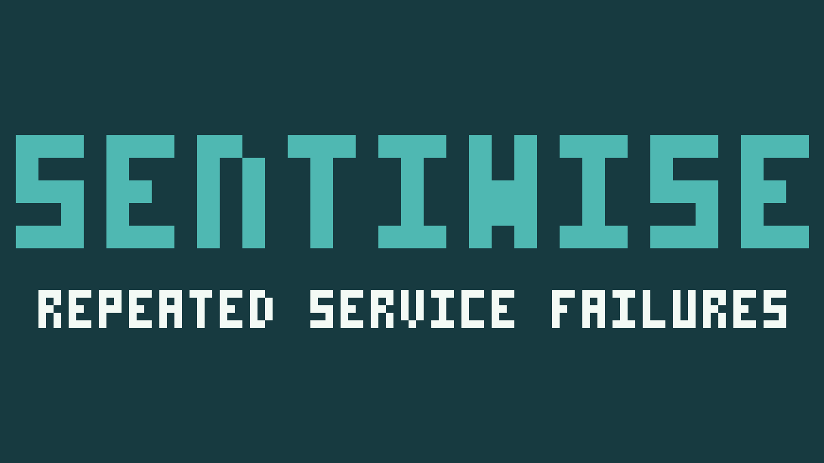 SentiWise placeholder card with the heading Repeated service failures